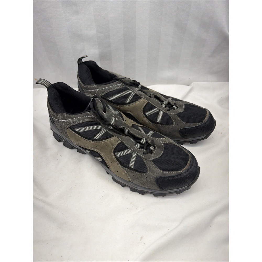 Denali Hiking Shoes‎ Mens Size 13 Gray Black Leather Outdoor Trail Lace Up